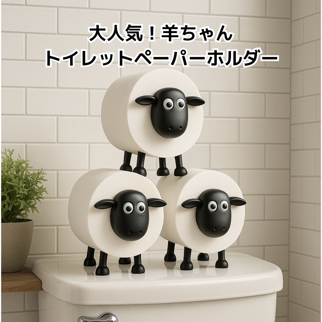 羊ちゃんペーパーホルダー3頭セット!