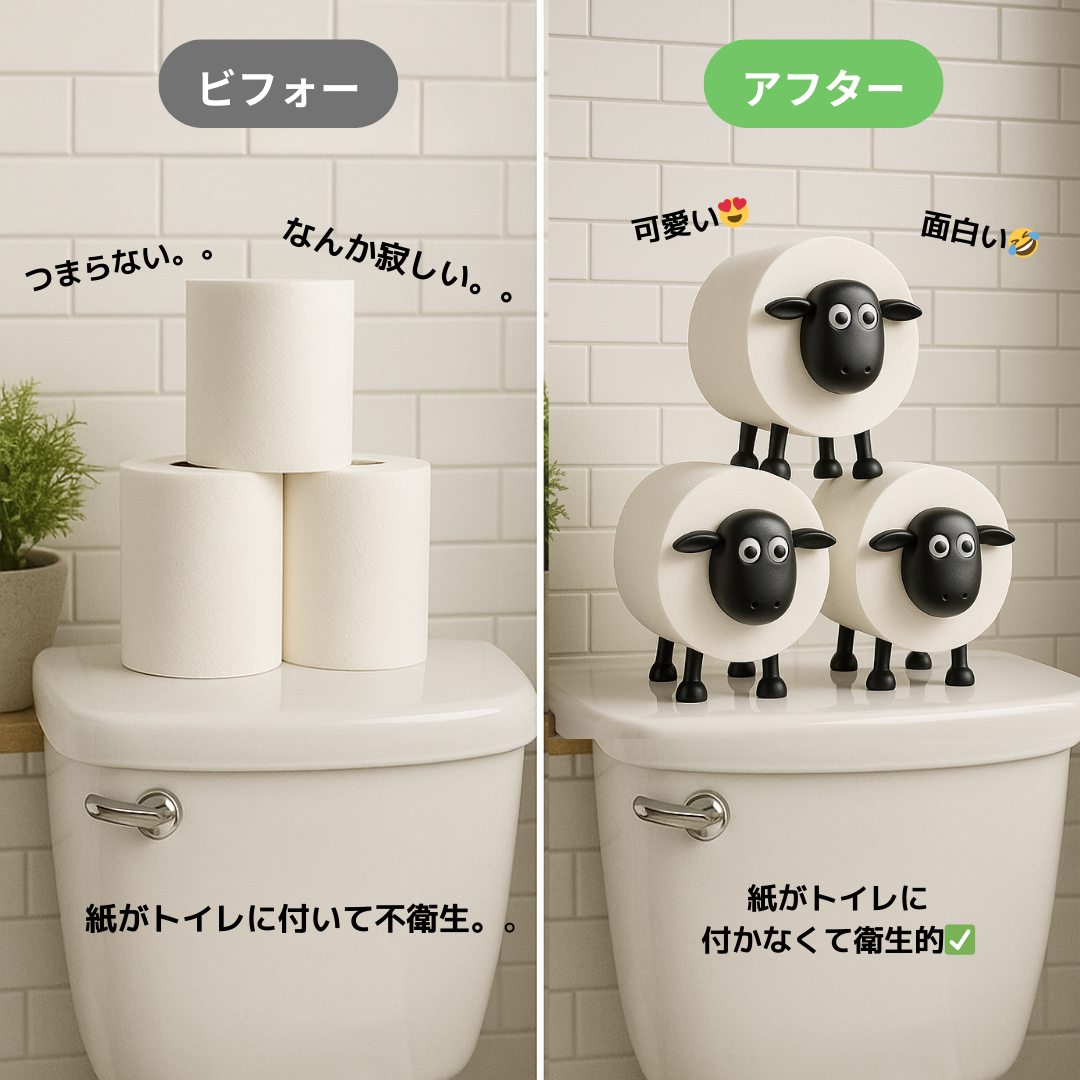 羊ちゃんペーパーホルダー3頭セット!